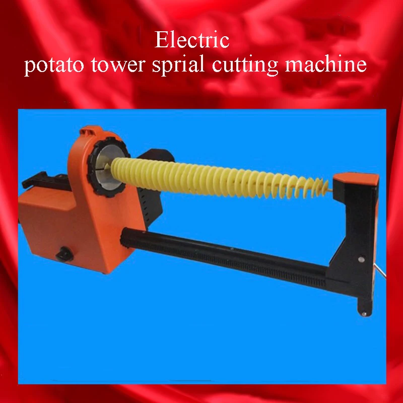 

Automatic stretching Tornado potato machine Electric automatic potato tower spiral cutting machine Potato Chipper Slicer