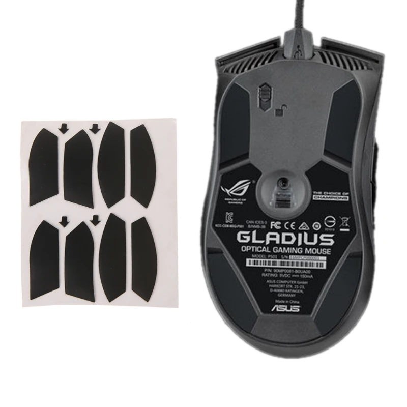 

2 Set 0.6mm Thickness Mouse Feet Mouse Skates for Asus ROG Gladius P501-PC Friend