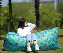 Outdoor lazy person inflatable sofa bag air mattress outdoor air mattress chair portable single folding free shipping