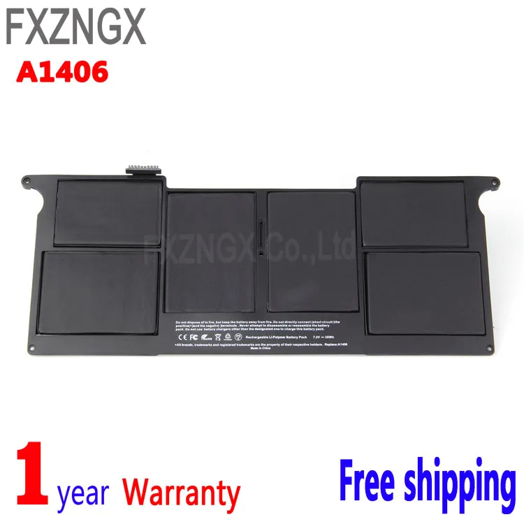 Портативный аккумулятор FXZNGX A1406 для ноутбука Apple MacBook Air 11 дюймов A1370 Mid 2011 A1465 2012