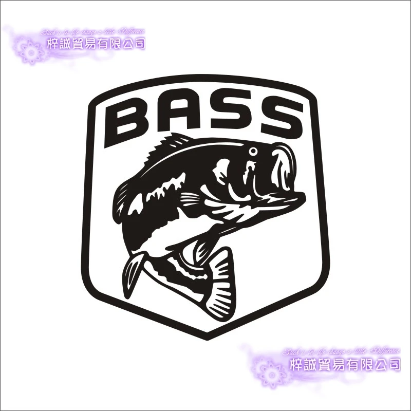 Fishing Sticker Car Bass Fish Decal Angling Hooks Tackle Shop Posters Vinyl Wall Decals Hunter Decor Mural Sticker