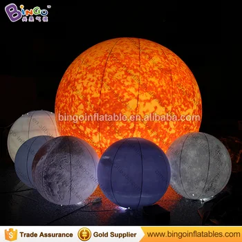 

3M dia LED lighting inflatable Sun balloon replica for events -inflatable toy