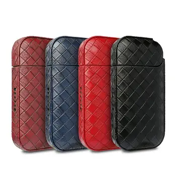 

Portable Woven Pattern PU Leather Carrying Pouch Protive Cover Case Bag for IQOS 2.4 Plus Elronic Cigarette Vape Accessori