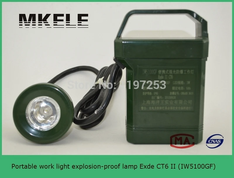 

IW5100GF Portable work light explosion-proof lamp Exde CT6 II ,search light prices,led search light