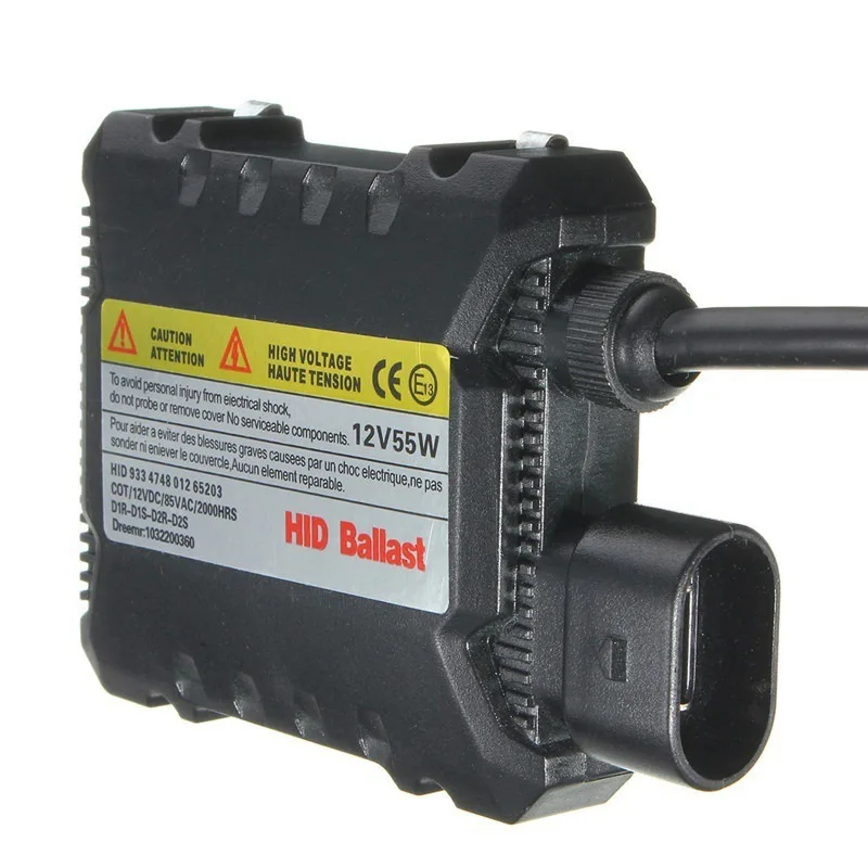 VicTsing 1 Pair 55W Universal Xenon HID Replacement Conversion Kit DC 12V Digital Slim Ballast Electronic Ballast 55W Waterproof (4)