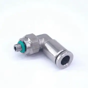 

Tube OD 6mm*M5 304 Stainless Steel Pneumatic Connector Male Elbow Connector Fittings Anticorrosion Antioxidation
