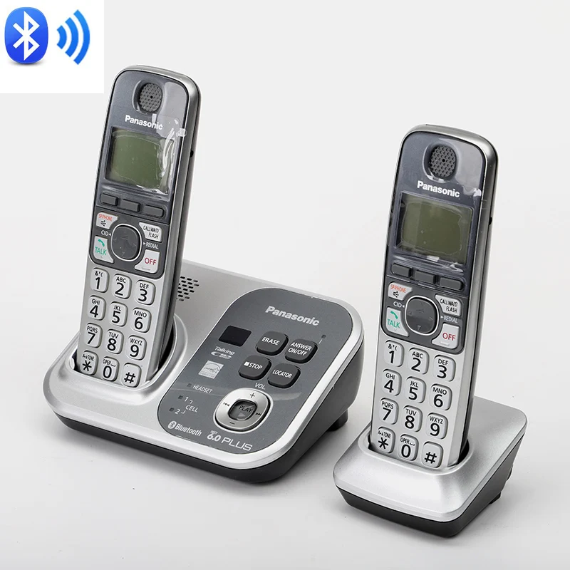 DECT 6.0 Digital Wireless Phone Link To Cell Phones Bluetooth Cordless