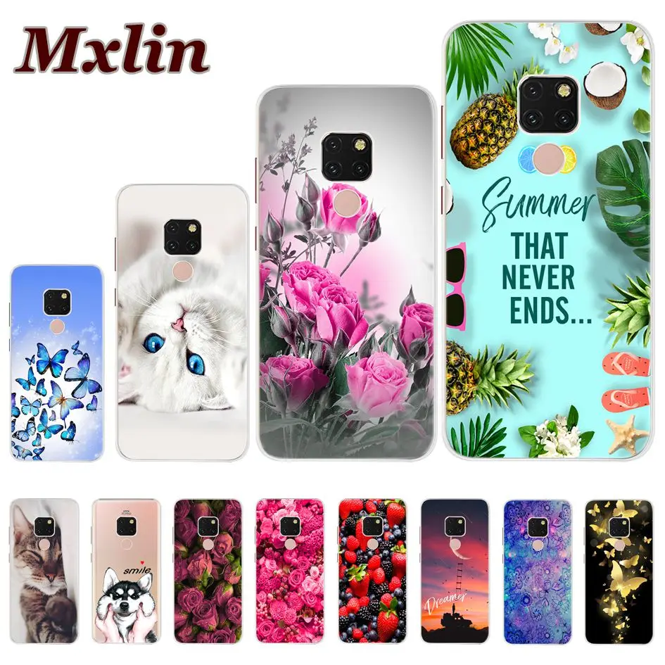 

Soft Silicone Case For Huawei Mate 20 Pro Luxury Printing Clear TPU Phone Shell Back Cover For Huawei Mate 20 Mate20 lite Fundas
