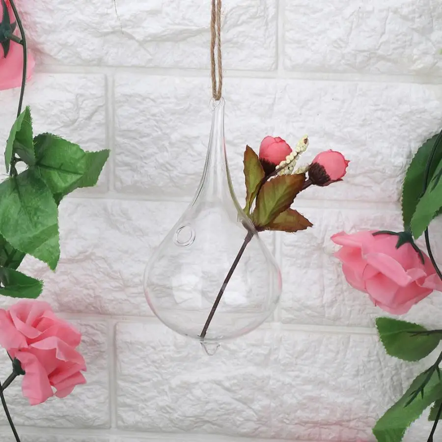 Ceramic Vase Vase For Wedding Hanging Teardrop Rope Terrarium For