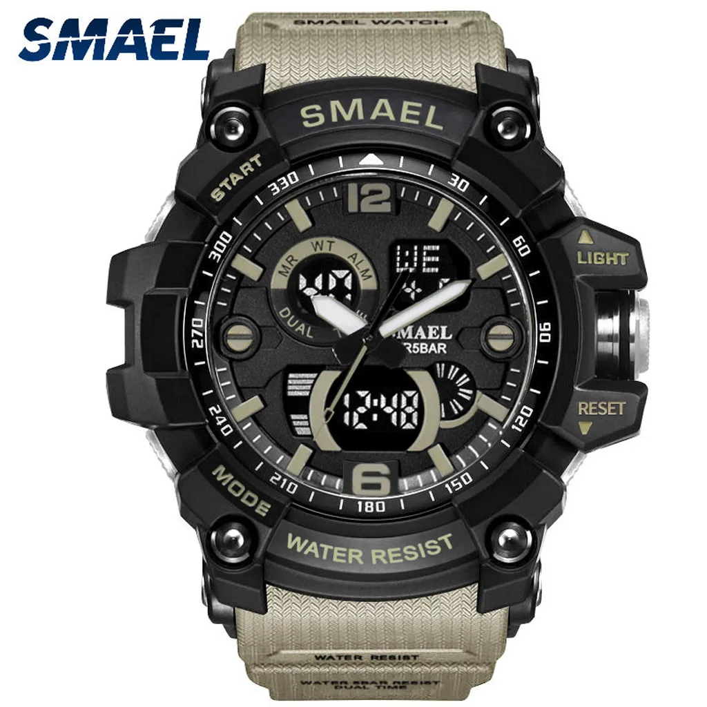 

SMAEL Fashion Luxury Brand Men Sport Watch Men Brand Digital Wristwatch LED Electronic Dual Display Male Clock Watches zegarek