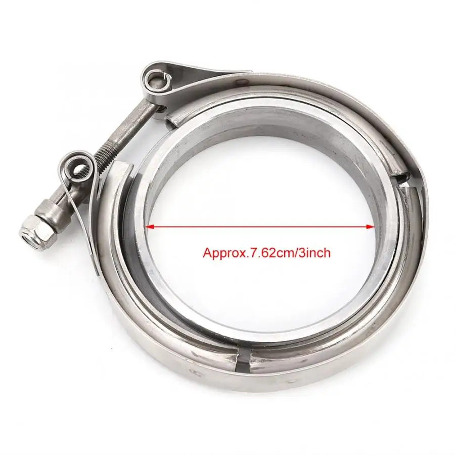 Auto spare parts LGMIN 3.5 inch Car Turbo Exhaust Downpipe V-Band Clamp Stainless Steel 304 Flange Clamp latest product