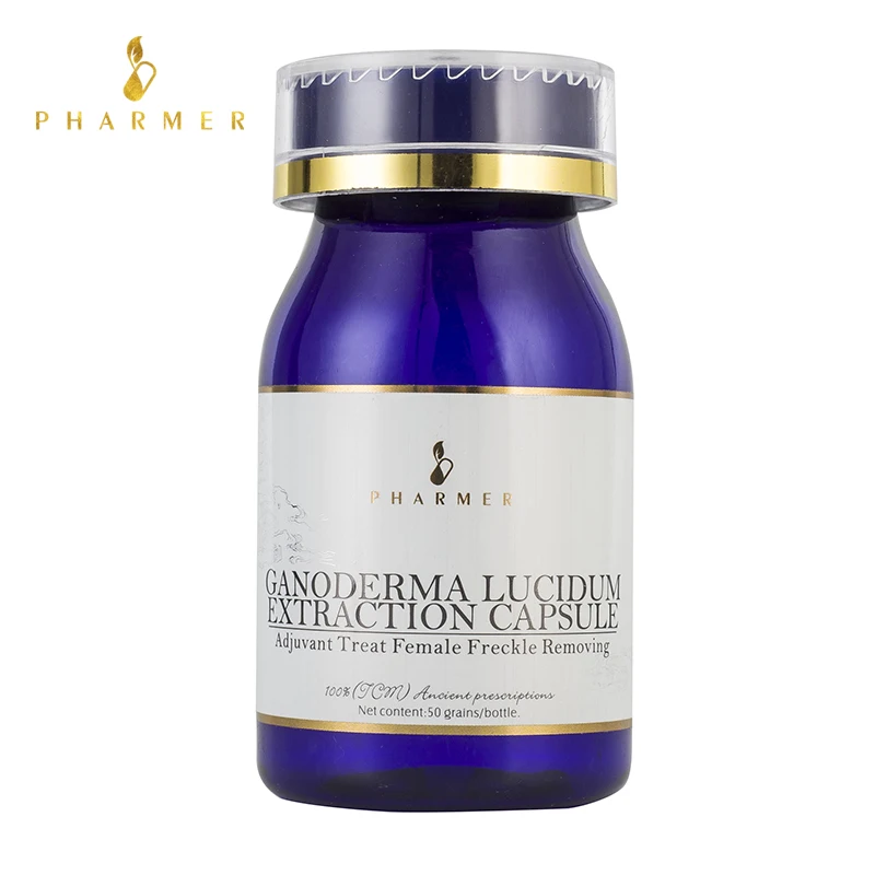 

Pharmer Ganoderma Lucidum Extraction Capsule, Adjuvant Treat Female Freckle Removing, Anti-aging, Awaken cell viability, 50pcs
