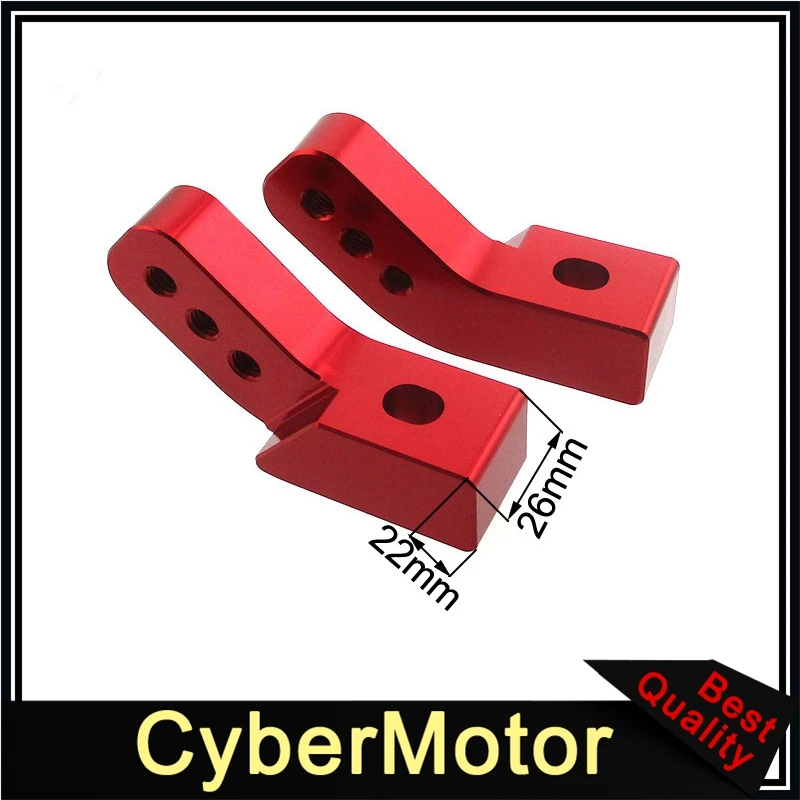 CNC Aluminum Ajustable FootPeg Foot Rest Extender Riser Bracket For Pit Dirt Bike Motorcycle