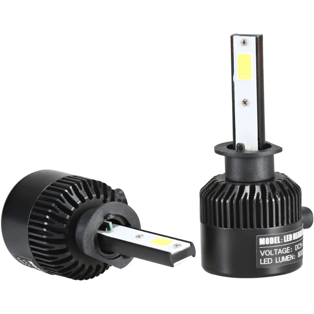 H1 72W 20000LM LED Headlight Conversion Kit Car Beam Bulb Driving Lamp 6000K (1)