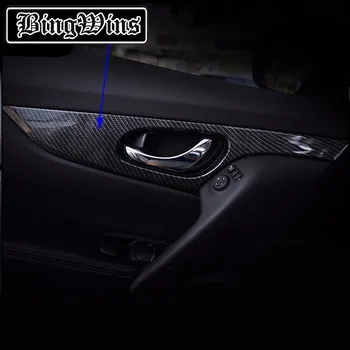 

Car-styling Inner Door Handle Bowl Panel Cover Trim Sricker Fit For NISSAN X-Trail Rogue X Trail 2014-2016 Car decal Decoration