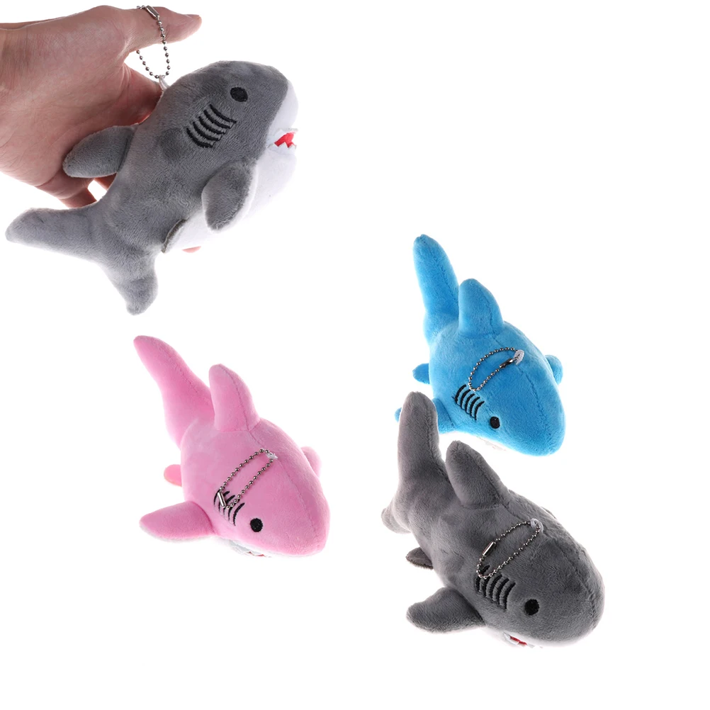 1PC 3 Colors Kawaii Medium Stuffed Shark Ocean Plush Toy With Keychain Gift Dolls Size 18*10CM | Украшения и аксессуары