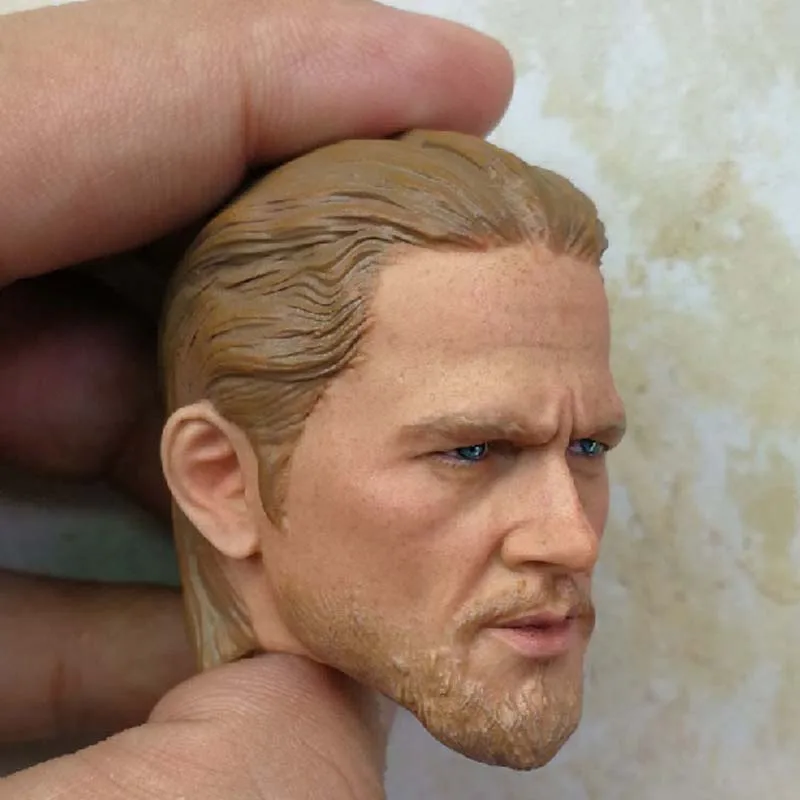 Коллекция 1/6 масштаб Мужская голова Scuplt модель Сыны Анархии Charlie Hunnam резная для 12