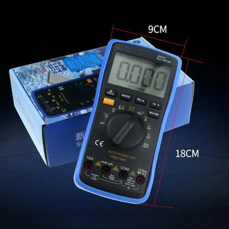 

DT-17N Digital Multimeter Auto LCD Backlight t AC/DC Ammeter Voltmeter