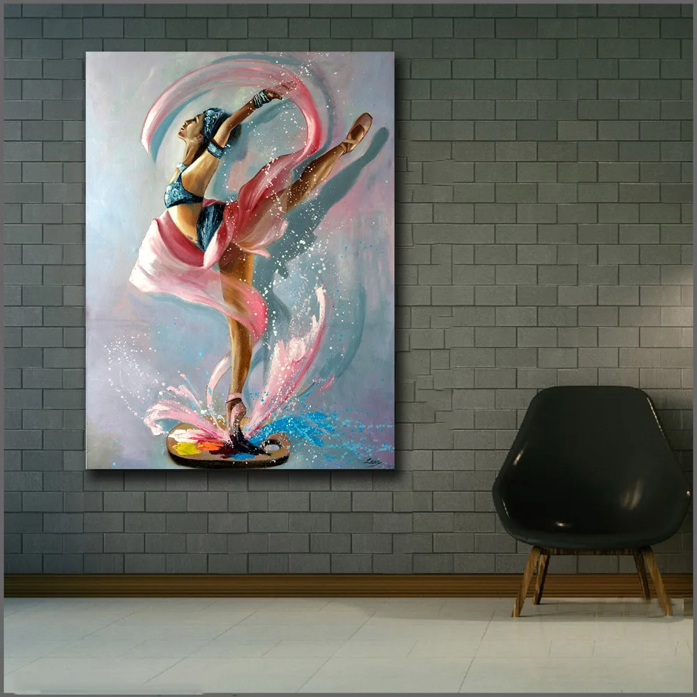 Fashion Printing Abstract Painting Ballet Dancer Wall Art Picture Home