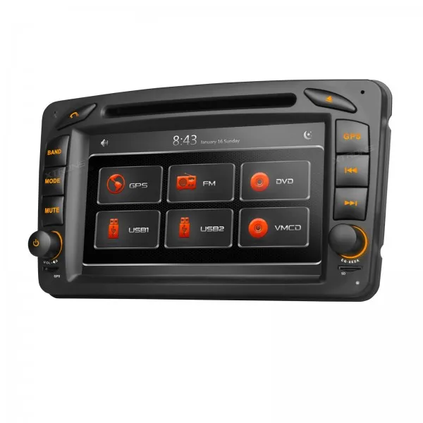 Best XTRONS DVD Player For Mercedes-Benz Vaneo 2 din car audio 1080P Video Dual Channel CANbus HD Touch Screen with GPS Navigation 2