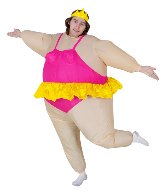 Costume For Women Inflatable Ballerina Fancy Dress Costume For Women Inflatable Ballerina Fancy Dress Party Dancing Fat Suit Stag Hen