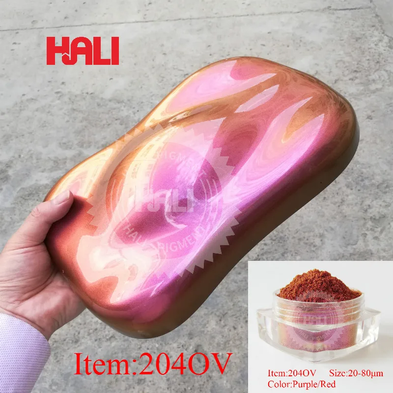 

Multi-angle discoloration pigment chameleon mica pigment powder color change shifting car paint powder item:204OV NW:10gram.
