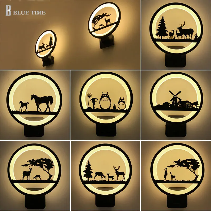 para sala de estar quarto parede luz 220v 110v 05