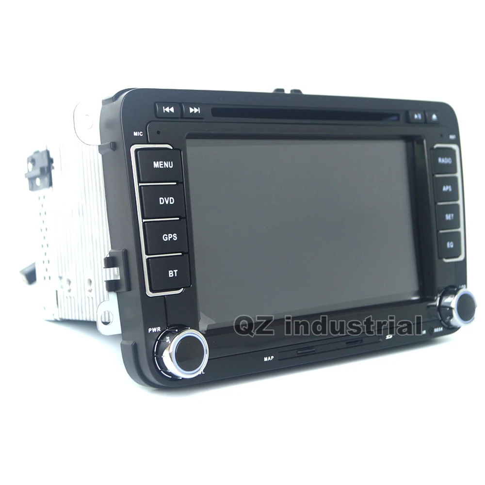 Discount QZ industrial rns510 2din 7inch Car DVD player for VW JETTA PASSAT/B6/CC GOLF 5/6 POLO Touran Tiguan Caddy SEAT with Wifi GPS 3G 3