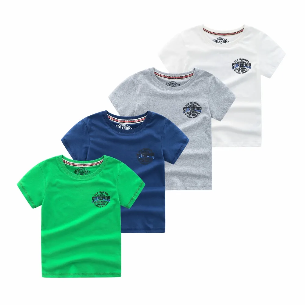 

100% COTTON BOYS SHORT SLEEVE SOLID O-NECK T-SHIRT SIZE 3T 4T 6T 8T 10T 12T BOY TOP POPULAR SUPER LETTER PRINTED WEAR 19207