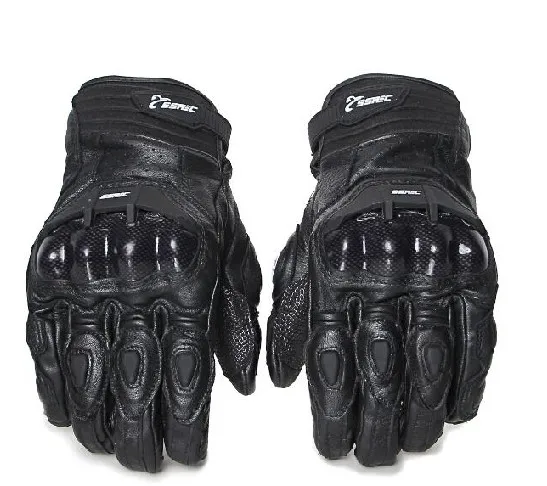 

Free Shipping Leather Motorcycle Gloves AFS6 Racing Gloves Men's moto Protective Gloves