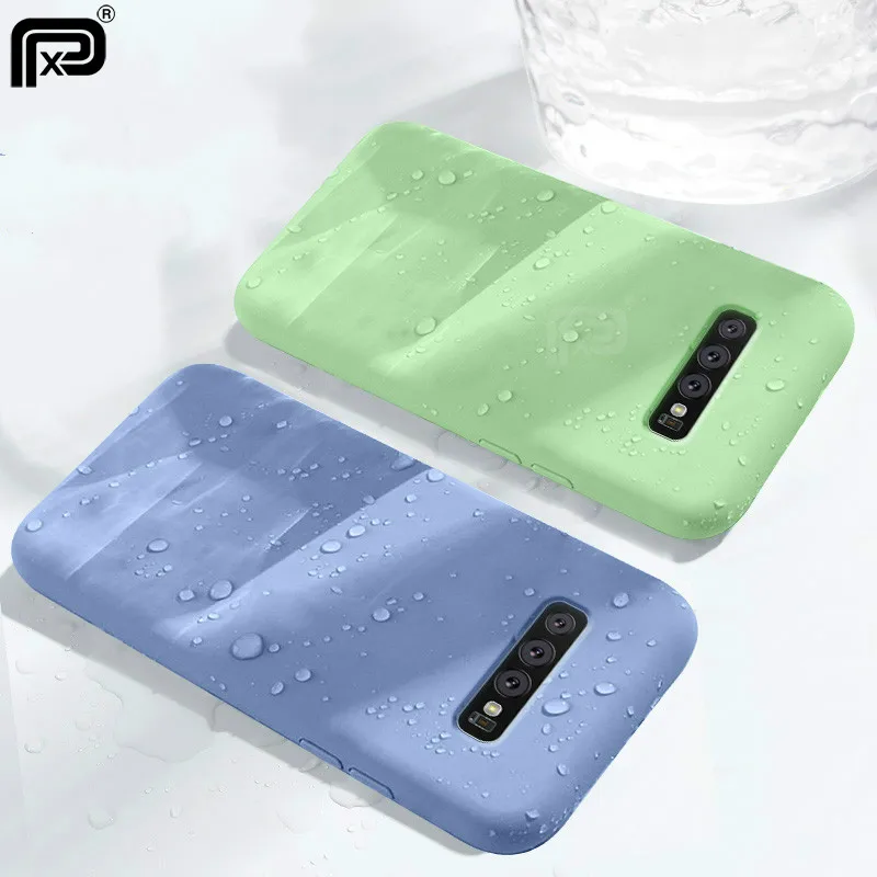 

X Original Case For Samsung Galaxy S10 5G S10 Plus Case Nature Liquid Silicone Soft Back Cover For Samsung S10e S10 Phone Case