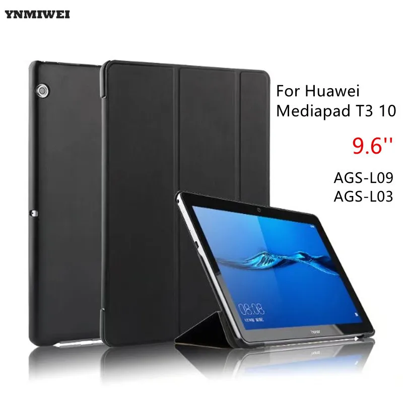 YNMIWEI Tablet Case For Huawei Mediapad T3 10 9.6'' Luxury Shockproof Stand Cover For Honor Play