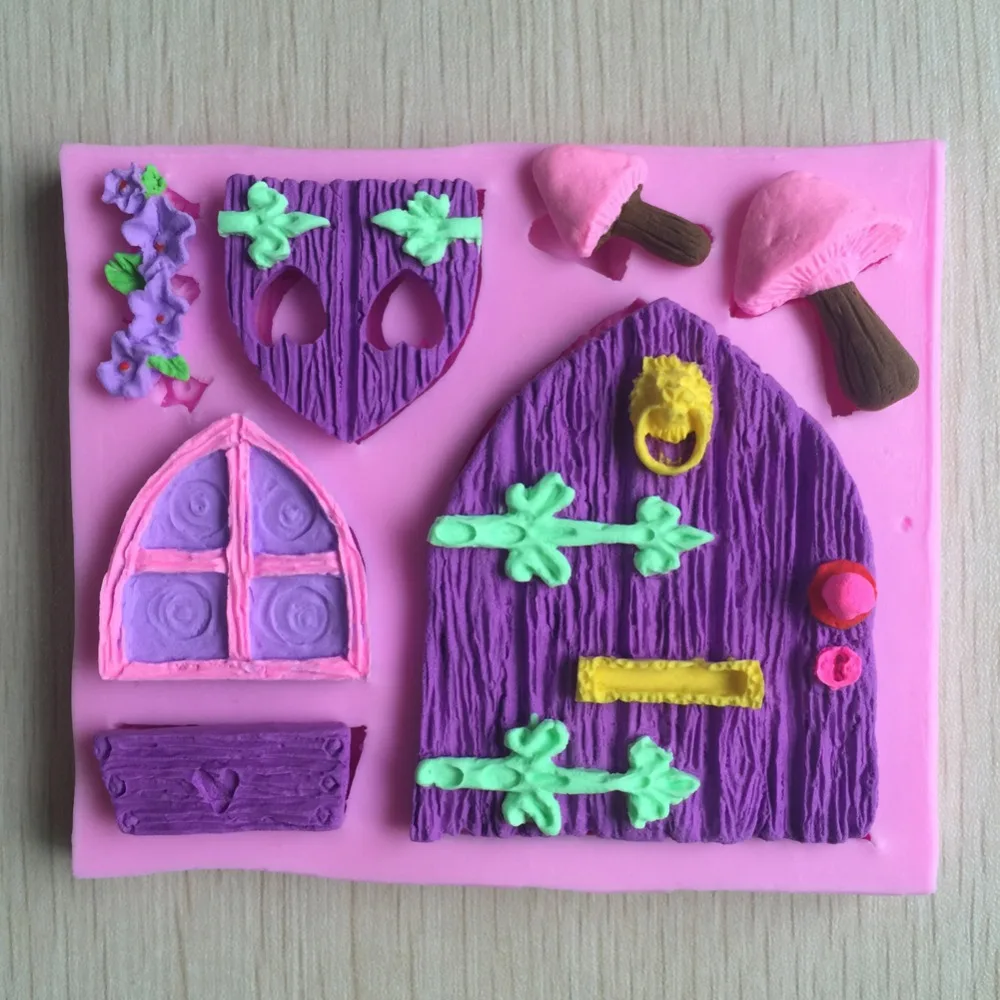 3D Fairy House Christmas Silicone Mold Kitchen Accessories Cooking