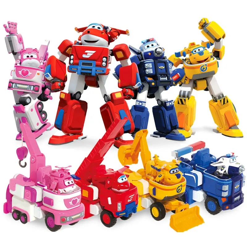

Newest Big Transformation Armor Super wings Rescue Robot Action Figures Super Wing Deformation Fire Engines Toys