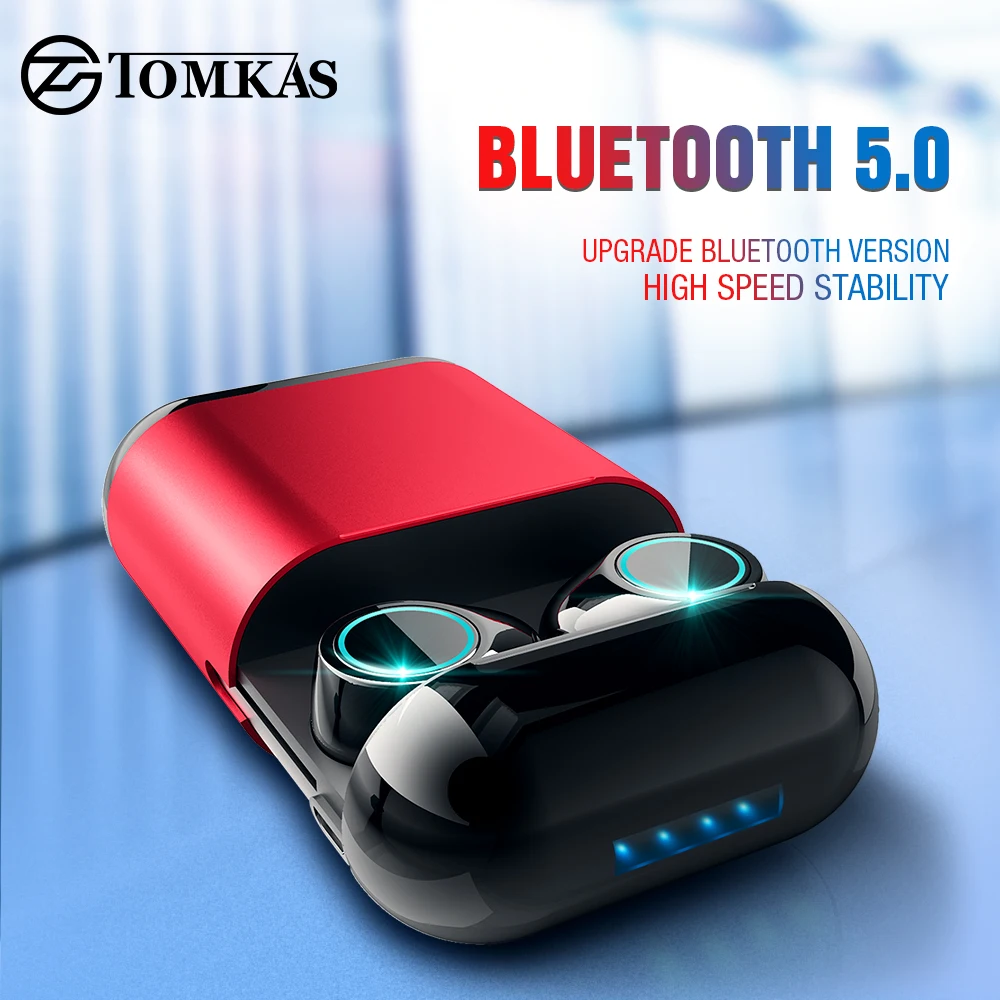 TWS наушники беспроводные наушники Bluetooth наушники стерео гарнитура наушники для телефона с зарядным устройством Bluetooth наушники