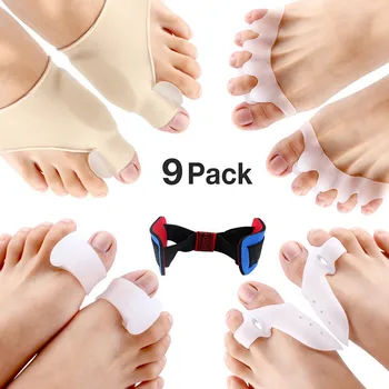 

9pcs Cushion Insoles Pads Cushions Forefoot Pain Support Front Feet Care High Heel Shoes Slip Resistant Pads Foot Care Tools Set