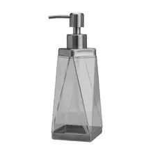 Нерегулярные ромбовидные акриловые плюс 304 из нержавеющей стали Эмульсионные бутылки прозрачные диспенсеры для мыла