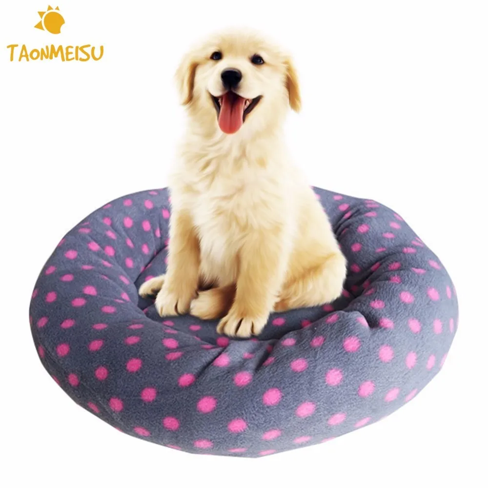 

Soft Winter Warm Pet Dog Bed Rounded and Dotted Dog Mat Pet Cat Puppy Nest 3Colors