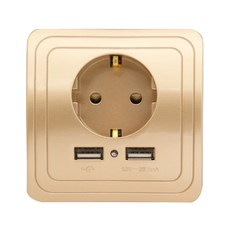 Настенная розетка Minitiger с usb 5 В 2 А двойная настенная зарядное устройство