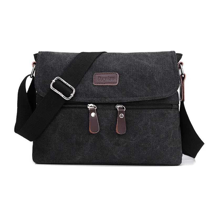 

New Men Canvas Shoulder Bag Vintage Messenger Bag Brand Business Handbags Casual Travel Men Crossbody Bag Male Bolsa