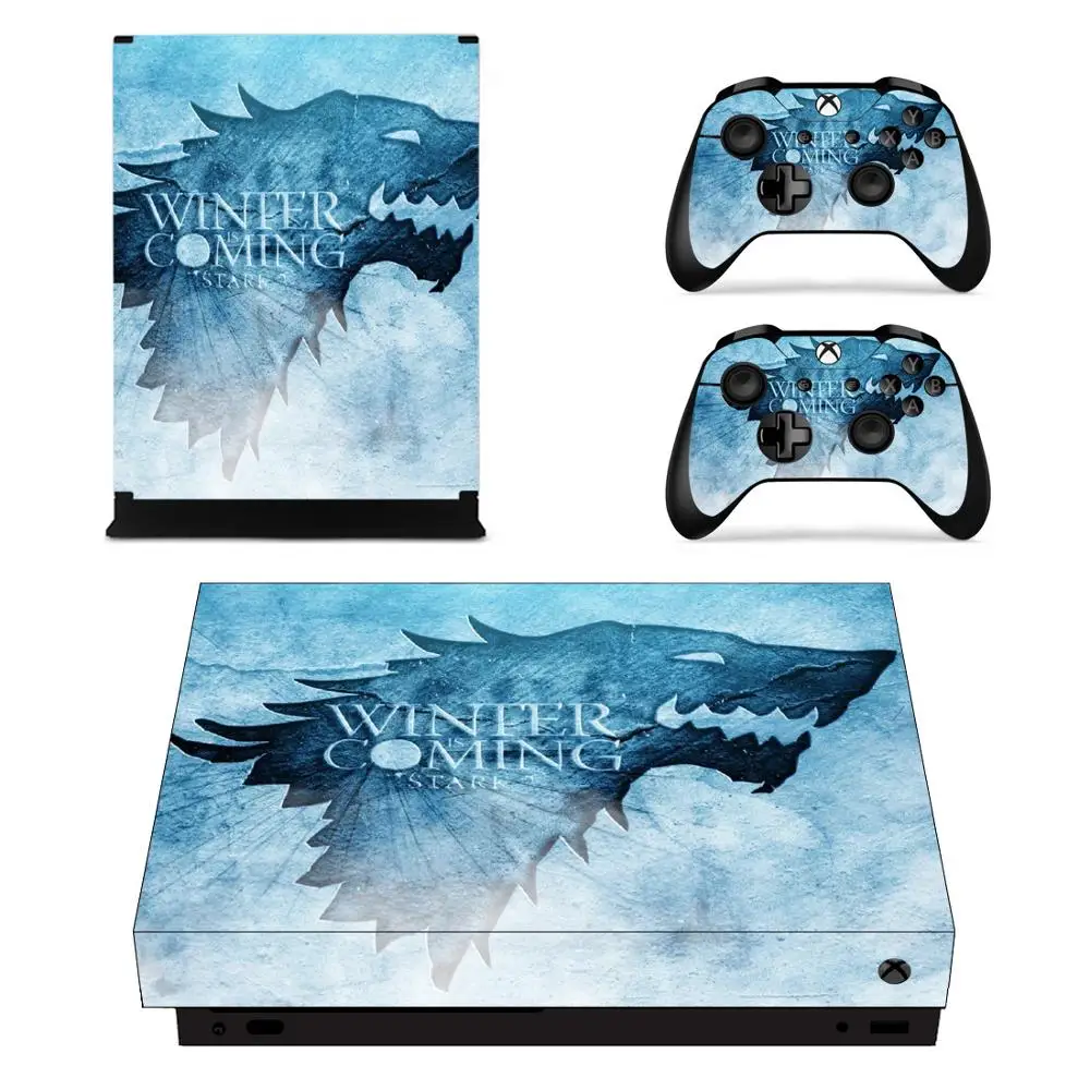 Виниловая кожа xbox one x skins наклейка Игра престолов наклейка s Pegatinas Adesivo для xbox one x консоли и двух контроллеров