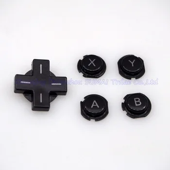 

10set 5 IN 1 Button Sets Cross Button with ABXY Button D-Pad Pads Repair For Nintendo 3DS Controller