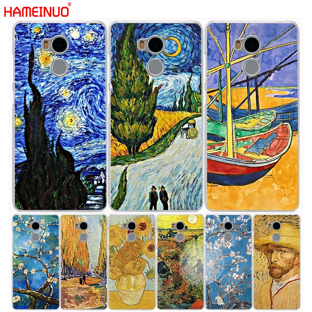 HAMEINUO чехол для телефона с изображением звездной ночи Ван Гога лодки дерева