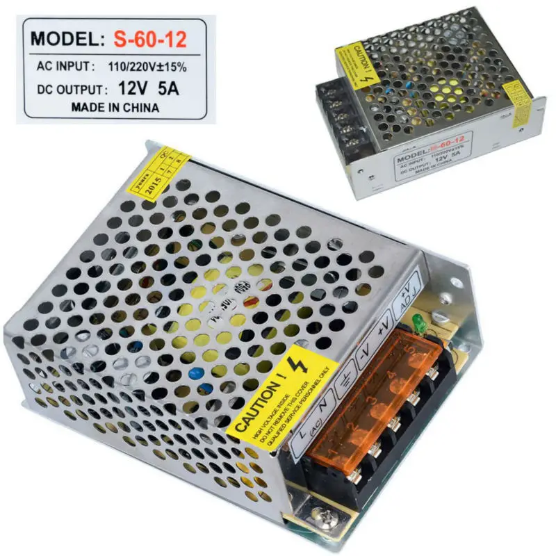 AC 110 V-220 V к DC 5V 12V 24V 1A 2A 3A 5A 10A 15A 20A 30A 50A переключатель питания Драйвер адаптер светодиодный светильник