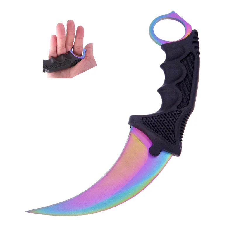 

Hunting Knife CS GO Tactical Claw Neck Knife Camp Combat Outdoor Self Defense Offensive Hunting Survival Tool Fight