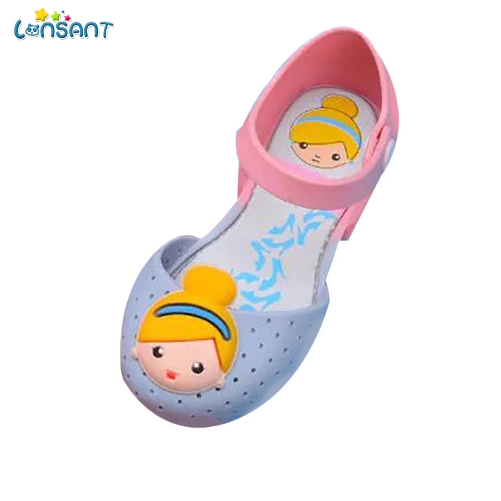 

LONSANT Sandals Girls Princess Shoes Jelly Shoes Sandals Fashion Cartoon Baby Girls Toddler Shoes For Children Baby Girls