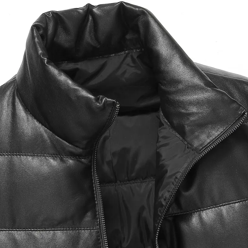 AYUNSUE, осенне-зимняя куртка из натуральной кожи, мужская куртка из овчины, куртка на утином пуху, мужская теплая куртка из натуральной кожи, Chaqueta Cuero Hombre CM-130085