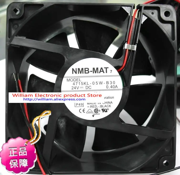 

New Original NMB 4715KL-05W-B30 120*38MM DC24V 0.40A Inverter drive cooling fan