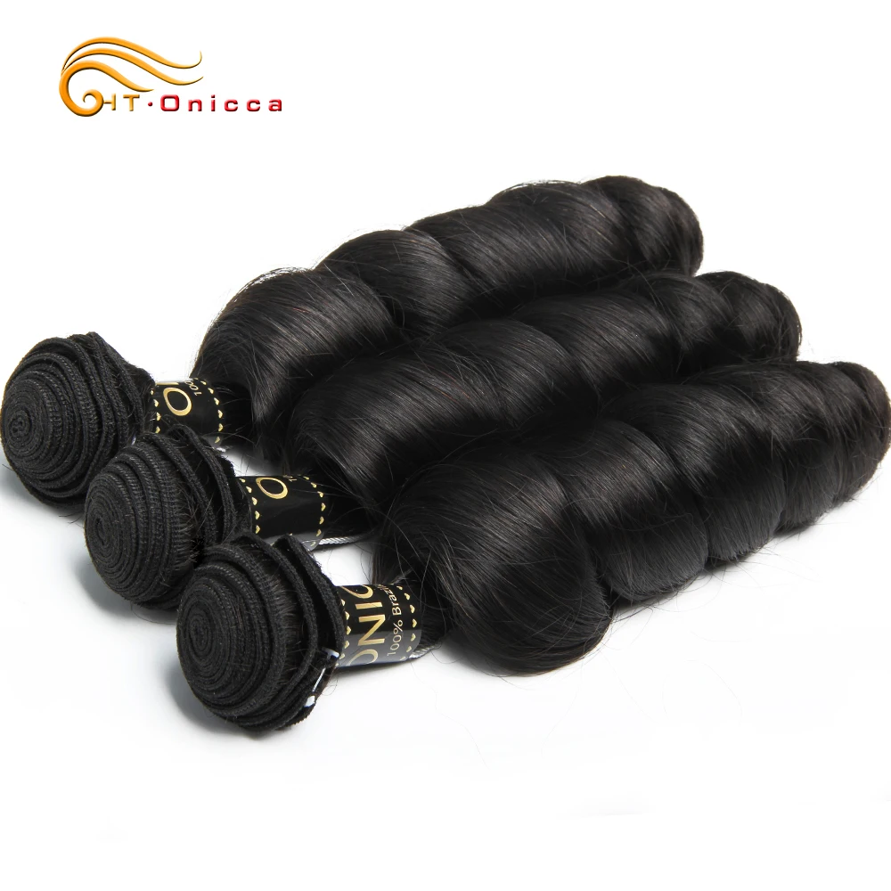 Свободные волнистые в наборе с закрытием плетение человеческих волос пучки с закрытием бразильские волосы для наращивания пучки волос Remy с закрытием