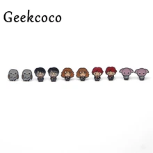 Модные креативные минималистичные эмалевые серьги для женщин, милые серьги, серьги для девочек, шпильки, аксессуары, Мультяшные ювелирные изделия J0308